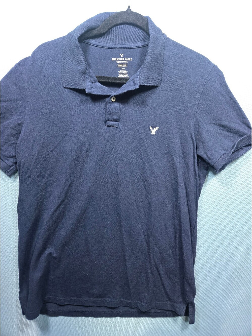 American Eagle navy polo shirt